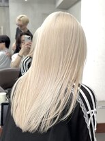 ニコ トウキョウ 渋谷(nico TOKYO)&nbsp;ホワイトブロンドダブルカラーハイトーン韓国レイヤー