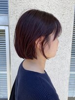 クラップス 金沢文庫店(CLAPS)&nbsp;丸みボブにデザインカラー