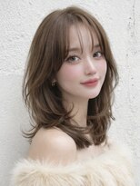 ノア 三宮店(NOA)&nbsp;柔らかベージュ×くびれミディでつくる大人可愛いトレンドヘア