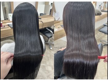 ミルバイアンフィニー(MIL by INFINI)の写真/柔らかく自然な仕上がりのストレート♪髪のお悩みを解決し、毎日のお手入れが楽に!クセを伸ばしたい方に◎