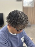 MEN’S HAIR/サーフカール/刈り上げセンターパート/稲毛