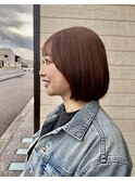 ピンクベージュ/髪質改善/髪質改善カラー/宇都宮/鶴田