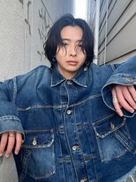 ブランコトレス 鏡島(BLANCO tres) リバースセンターパート/ニュアンスウルフ/ダウンバング/鏡島