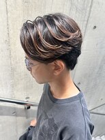 フレイム(FLAME)&nbsp;【FLAME 天文館】ニュアンスフェザーパーマ+センターパート