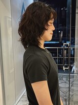 マカロニコースト(macaroni coast)&nbsp;ウルフパーマミディアム レイヤーパーマ 前髪あり