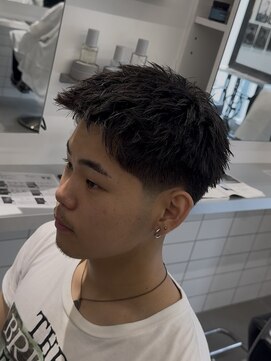 グルーマーズクレッジ 渋谷店(GROOMER/S CREDGE) テーパーウォーリアカット　スパイキーショート　メンズショート