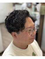ケースタイルヘアスタジオ  虎ノ門店(K-STYLE HAIR STUDIO)&nbsp;無造作パーマ<理容室>虎ノ門赤坂メンズ