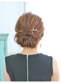 結婚式☆二次会★ゆるふわシニヨンヘアセット