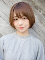 ルティア(Lutia)&nbsp;ショートボブ 流しバング 透明感カラー