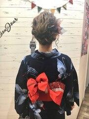 浴衣着付け&ヘアセット