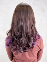 アルバム 渋谷パルコ(ALBUM)&nbsp;ロングココアベージュ顔周りレイヤーおくれ毛_ba264822
