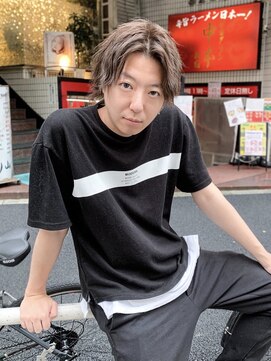 ミッシェル アフロート(michelle afloat) センターパートのスパイラルウルフ