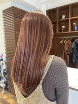 クラップス 杉田店(CLAPS)&nbsp;コーラルピンク×水素カラー×タイトストレート