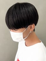 エルマーク 梅田(L-MARK)&nbsp;黒髪マッシュナチュラルマッシュメンズヘア韓国ツーブロック