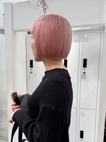 シェリ ヘアデザイン(CHERIE hair design)&nbsp;ミニボブ×ミルクティーピンク◎