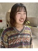 ミディアムヘア/パーマ/レイヤーカット/レイヤースタイル