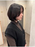 くびレイヤー 愛されショートボブ 艶髪 イメチェン小顔似合わせ