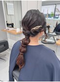 シンプル玉ねぎヘア