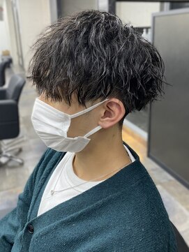 スターズ 柏(STARS) ツイストパーマ マッシュショート 20代30代 アッシュ