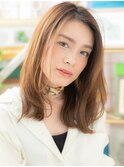 かきあげバング外国人風小顔流れるレイヤーc5戸頭20代30代40代