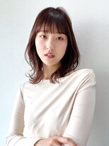 ロンドイディールバンダイ 新潟万代(Lond ideal) レイヤーカットオリーブベージュ×ブリーチなし×新潟万代