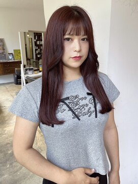 ヘアーアイストゥーレ(HAIR ICI TRE) シールエクステ 暖色カラー 担当渡辺聖