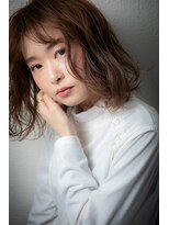 カバーヘア ブリス 志木南口駅前店(COVER HAIR bliss)&nbsp;透明感カラー乾かすだけ大人可愛いこなれボブv志木20代30代40代