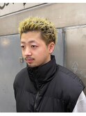 スパイキーショート/束間ツーブロックマッシュ/スパイラルパーマ