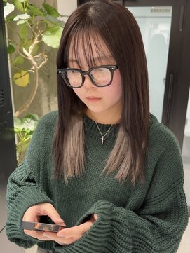 ヨーク(YOKE) 【YOKE】オリーブベージュオリーブグレージュインナーカラー暗髪