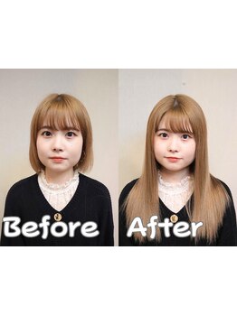 髪のボリュームダウン・切りすぎた髪など、お悩みの方へ◎職人技で【違和感ゼロ】の馴染むエクステを提供！