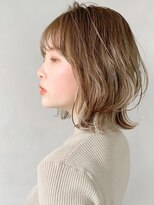 ★前髪くびれヘア愛され外ハネボブ美髪サイドバング#200f0421