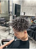 メッシュツイストパーマ/メンズ/刈り上げ/眉毛/ツイスト