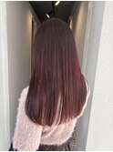 透明感ピンクブラウン×韓国風レイヤーロング◎艶髪20代所沢