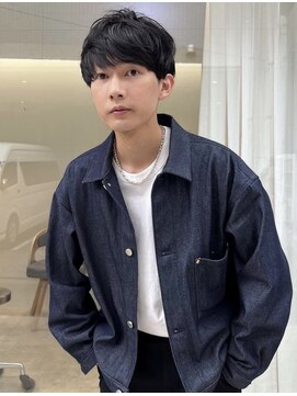 ローウェ オム 立川(LOUWE HOMME) マッシュショート波巻きスパイラルパーマツイストパーマ._.