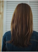 ミディアムロングレイヤー20代/30代/40代/50代/庭瀬