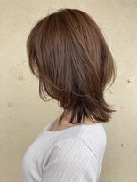 ピケ(pique) くびれレイヤー/ヘーゼルベージュ/結べるボブ/透明感/30代40代