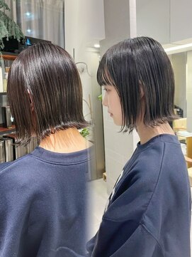 キミトヘアデザインアンドスパ(Kimito Hair design&spa) 外ハネボブ/髪質改善/小顔/艶ベージュ/30代/40代/武蔵小杉