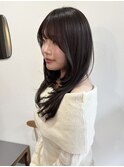レイヤーカット／髪質改善/暗髪/透明感/レイヤー／韓国ヘア