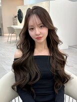 フィーネ 柏(Fi-Ne)&nbsp;プルエクステで作る韓国レイヤーカット/透明感モカベージュ/