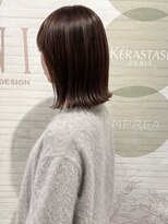 ヘアーデザイン ビビッド(HAIR DESIGN VIVID)&nbsp;外はねボブ/ボブ/まとまるボブ/ベージュ系/艶カラー