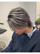 テンバイリップスヘアー(TEN by LIPPS hair)&nbsp;ホワイトシルバーアッシュバレイヤージュブリーチカラー
