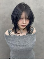 アイヴァン(AIVAN)&nbsp;ハッシュカット ミディアムレイヤー ブルーブラックi