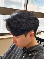 メンズサロン アネロ 名駅(Men's salon anhelo)&nbsp;ニュアンスパーマ×センターパート×フェザーパーマ×名駅