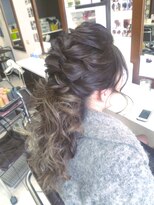 ヘアセットサロンエッジ(Edge)&nbsp;太編込みハーフアップ