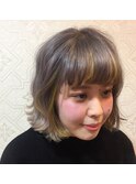 ラベンダーグレー×イエロー