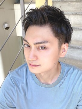 ロンド ストラーダ 心斎橋(Lond strada) メンズカット×波巻きパーマ×イメチェン[心斎橋]