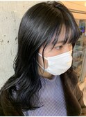 フェイスフレーミング×ネイビー