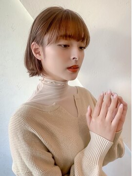 オーブ ヘアー プラス 金沢2号店(AUBE HAIR plus) 20代・30代_あごラインミニボブ