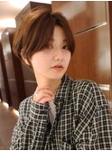 マッシュ　小顔カット　ショートヘア　ボブ　20代30代　大人