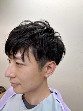 ヴェルデ シンバシ(VERDE SHINBASHI) 好印象 ビジネス リクルート 就活 七三 マッシュショート 黒髪